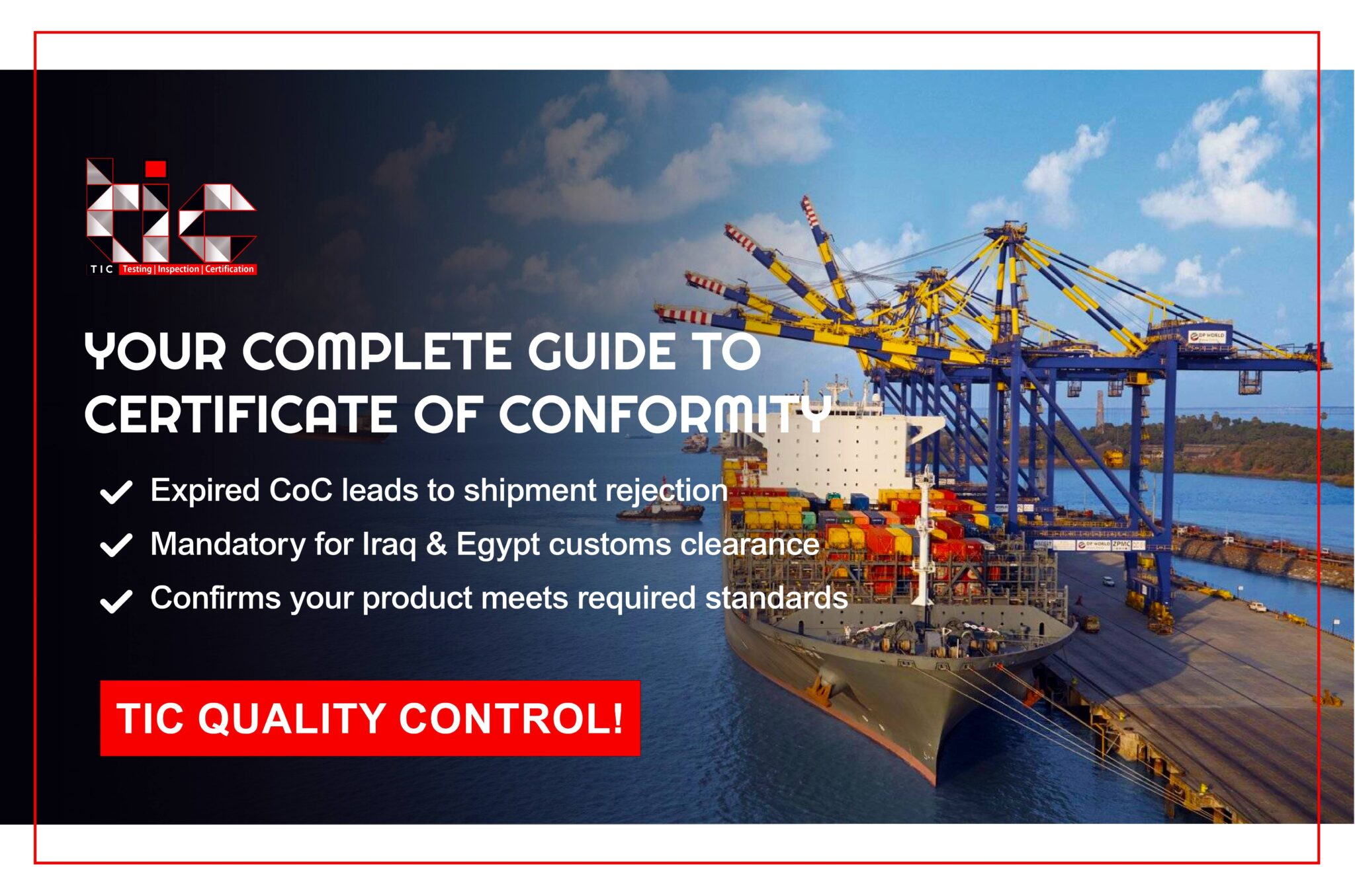 What is a Certificate of Conformity (CoC)? - TIC Quality Control